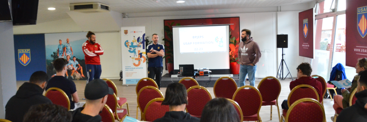 L'USAP accueille une MIG de la Ville de Perpignan pour présenter les métiers du sport 
