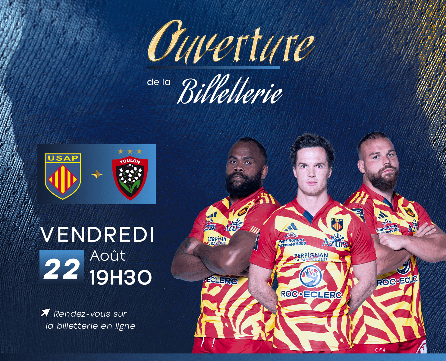Billetterie ouverte pour le match face au RC Toulon !